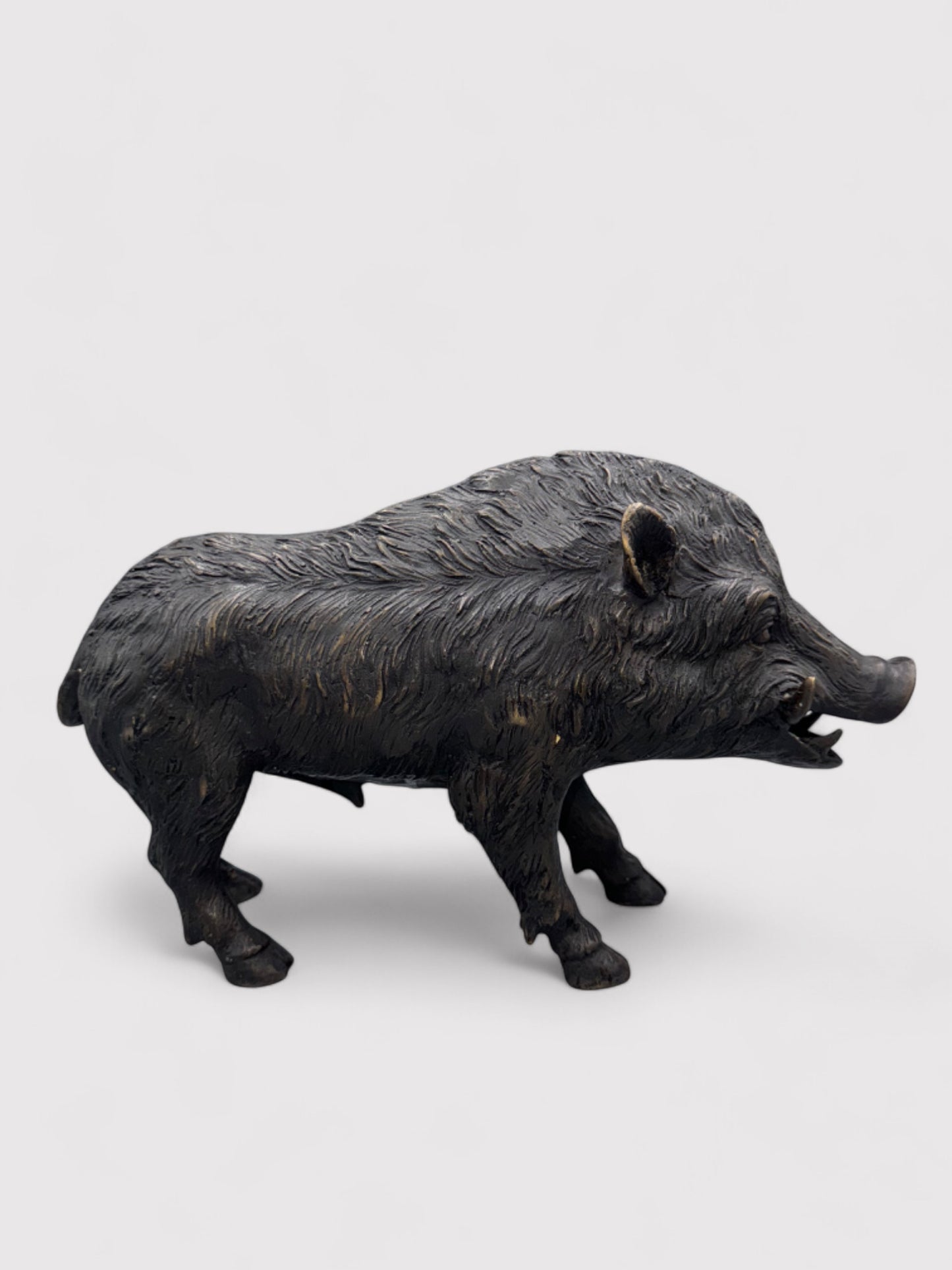 Bronze Wildschwein, L 31cm