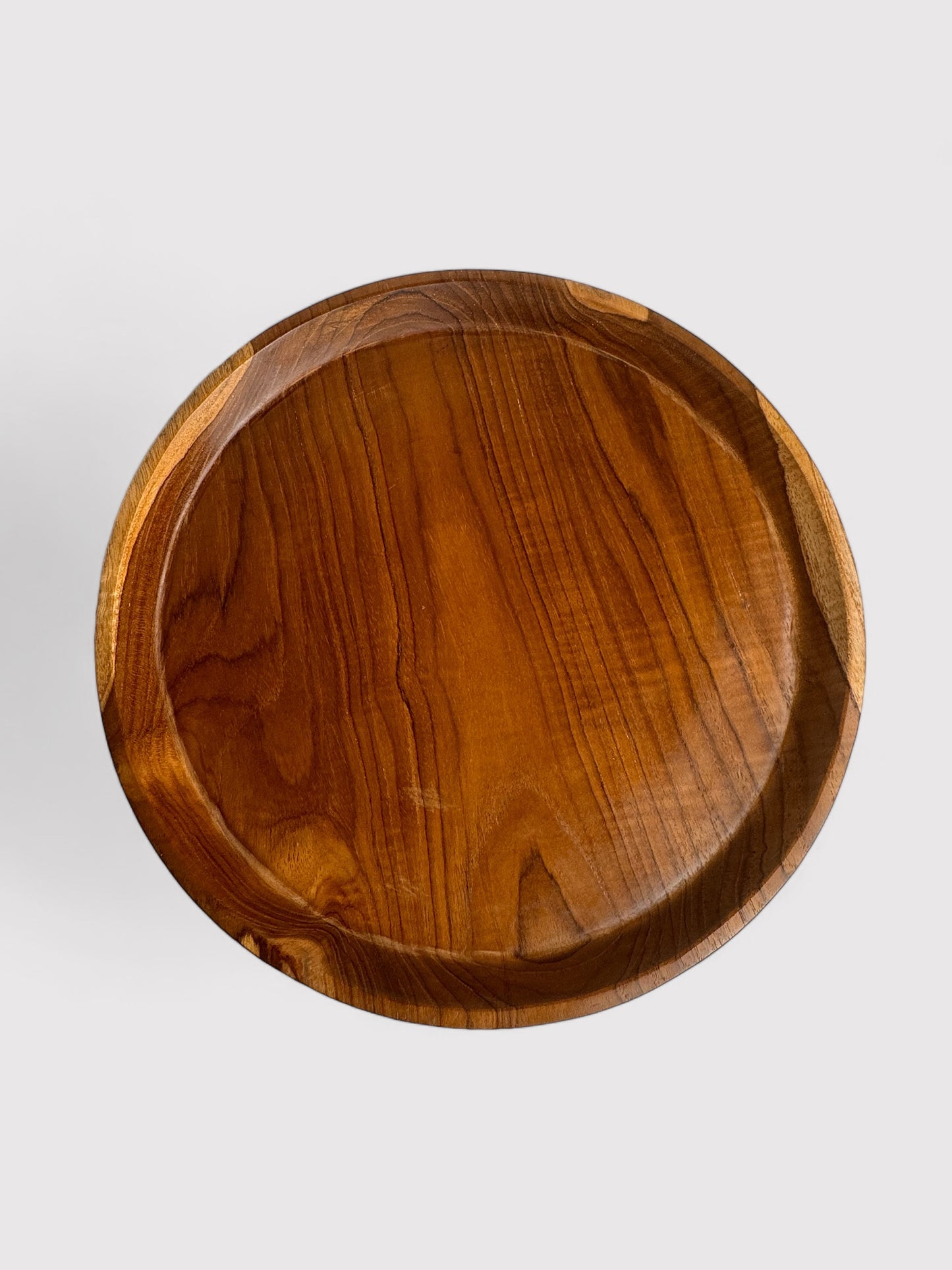 Teak wood cake stand, ⌀ 30cm