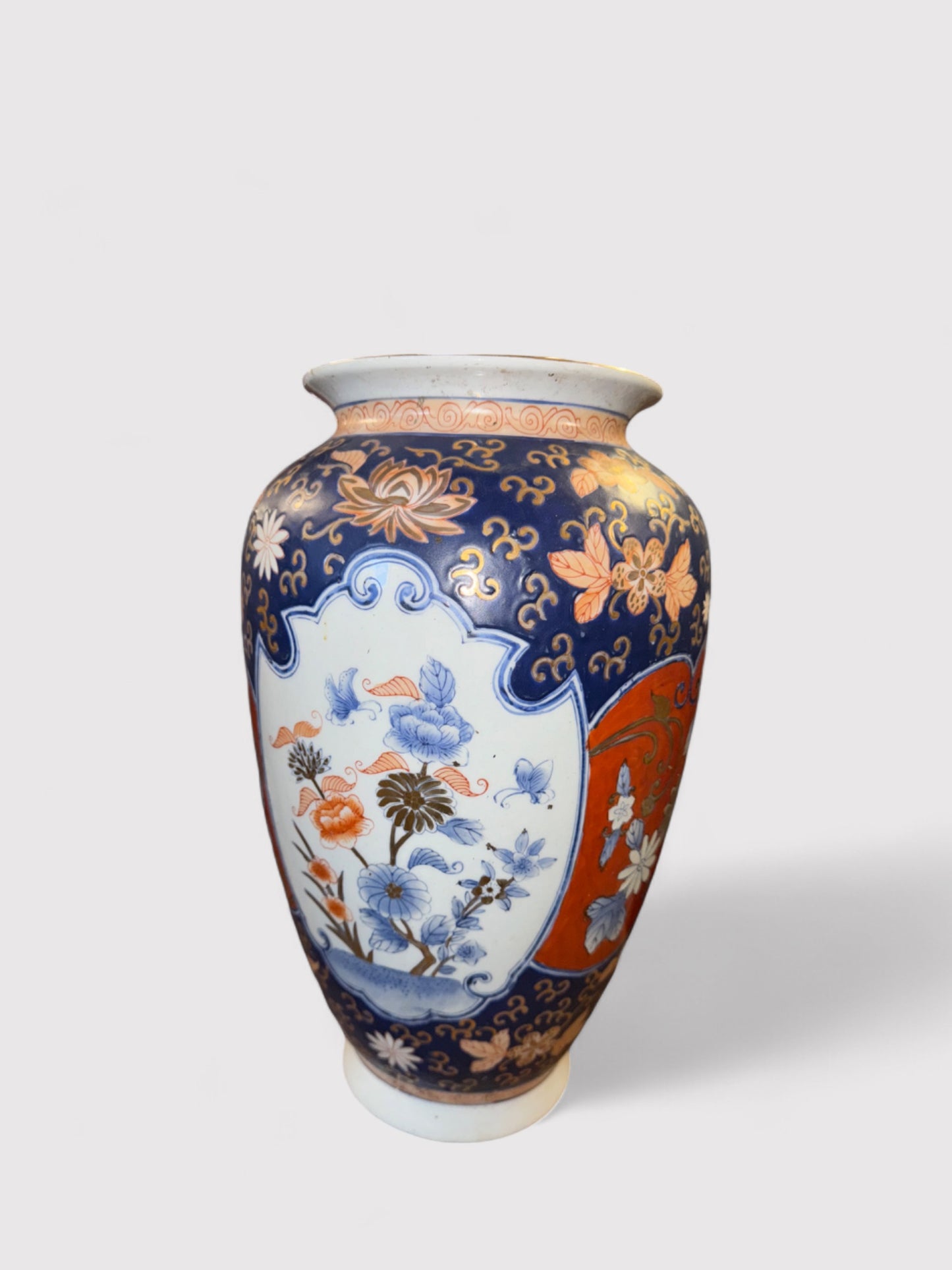 Japanische Porzellan Vase, H 38cm