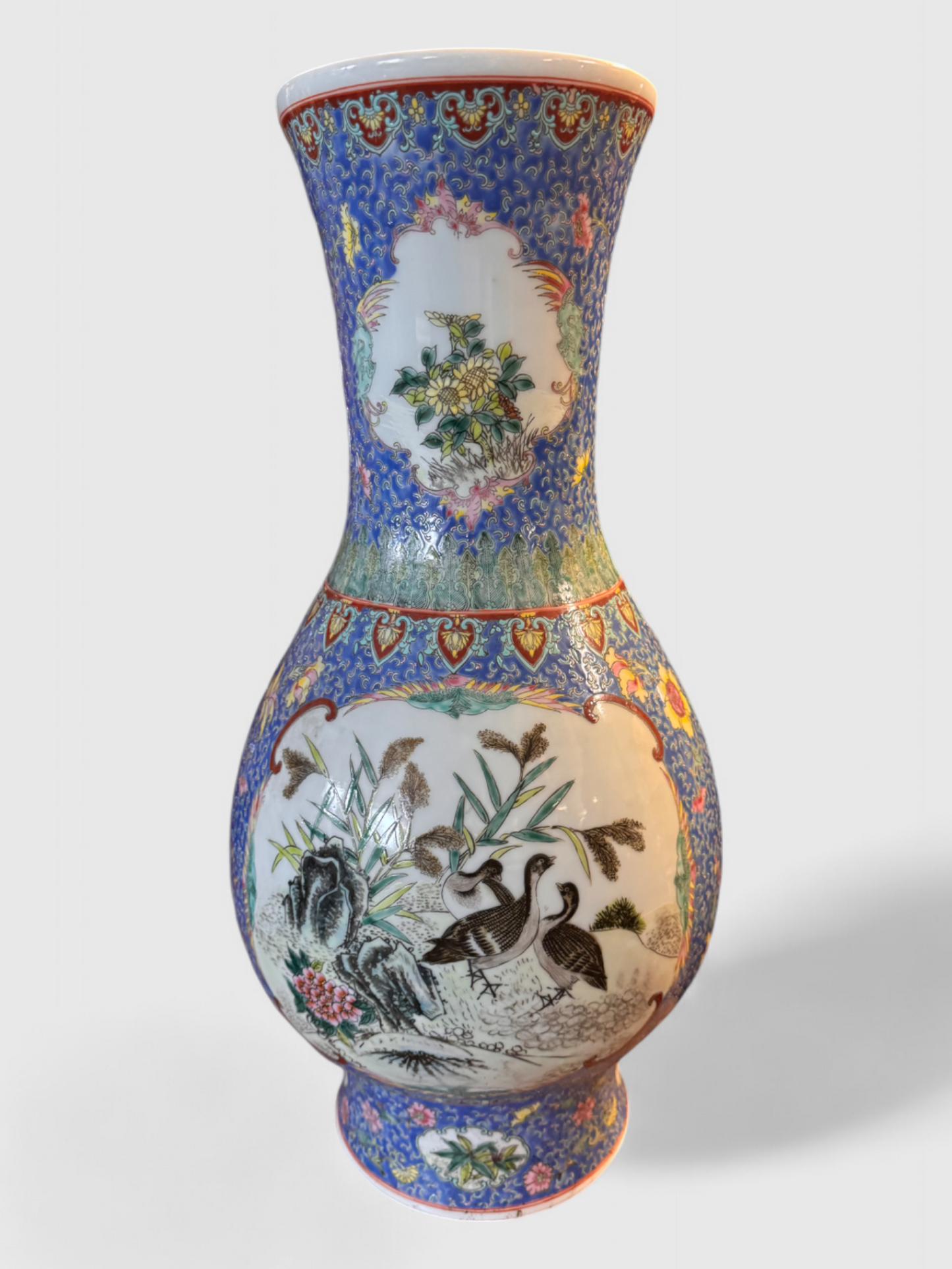 Porzellan Vase, H 58cm