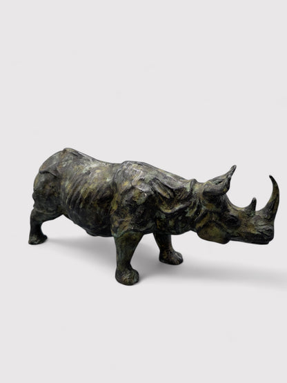 Bronze Nashorn, L 33cm