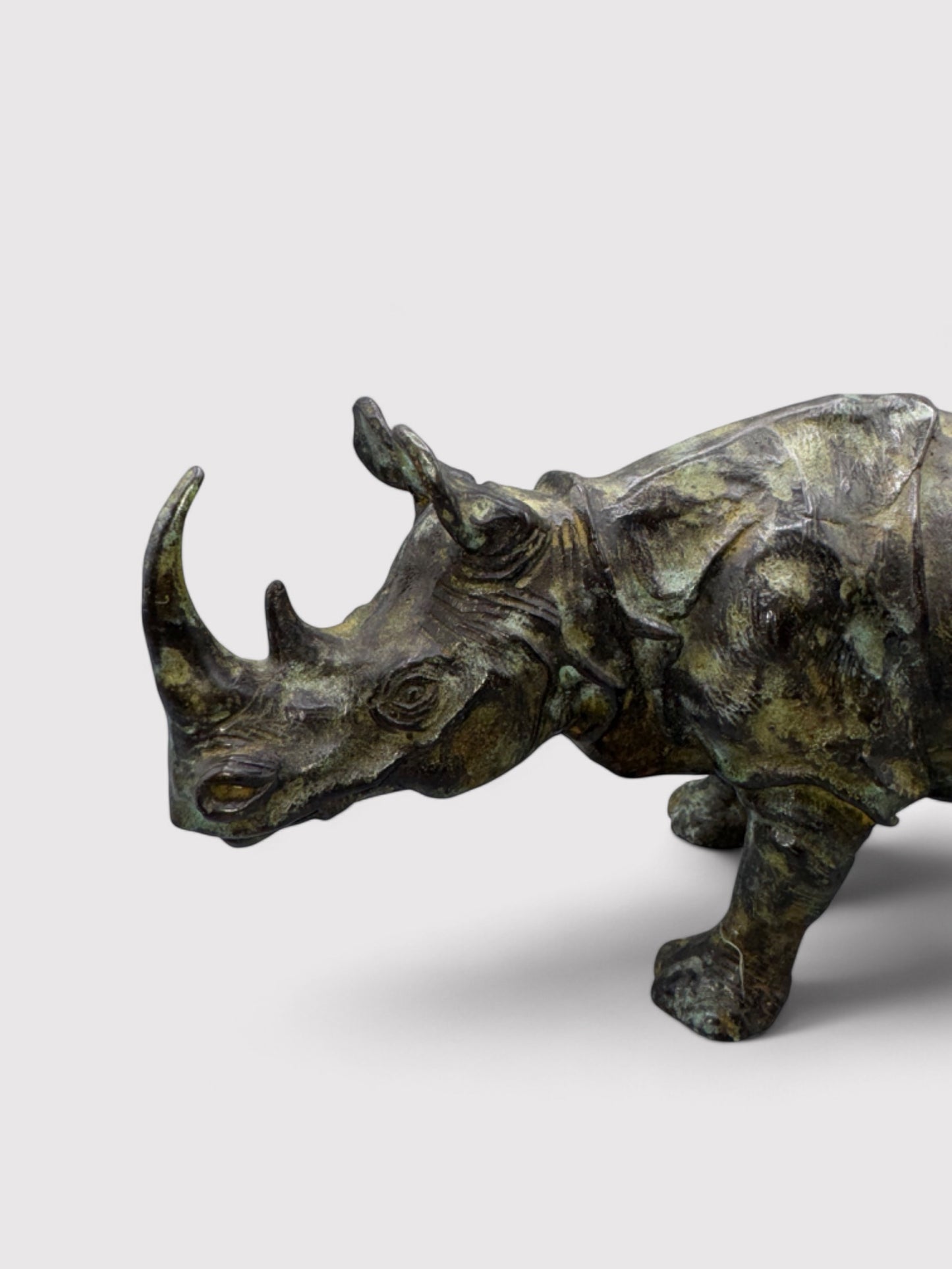 Bronze Nashorn, L 33cm