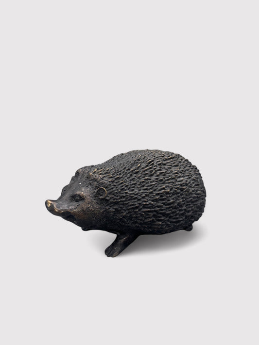 Solid bronze hedgehog, L 18cm