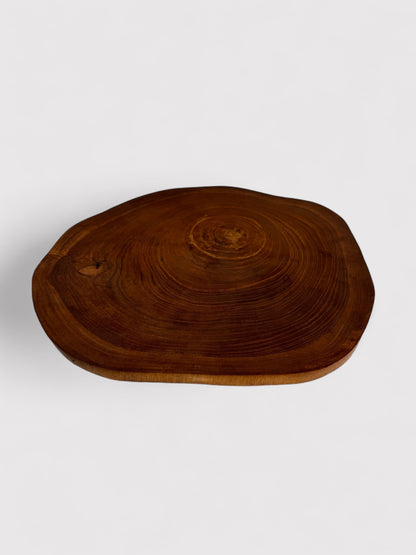 Teak wood plate 
