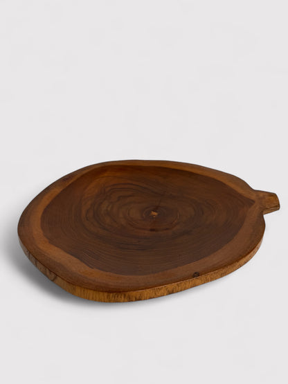 Teak wood plate 