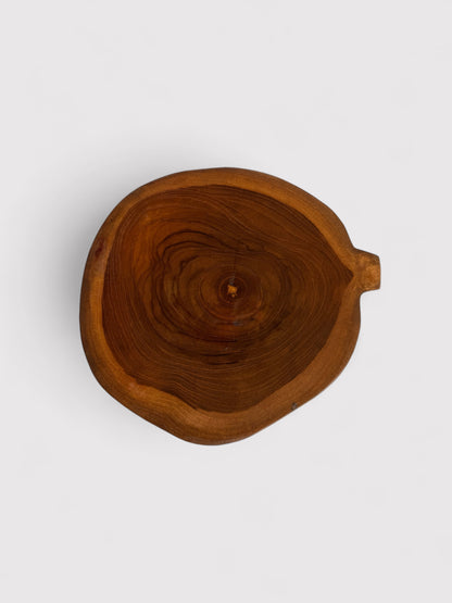 Teak wood plate 