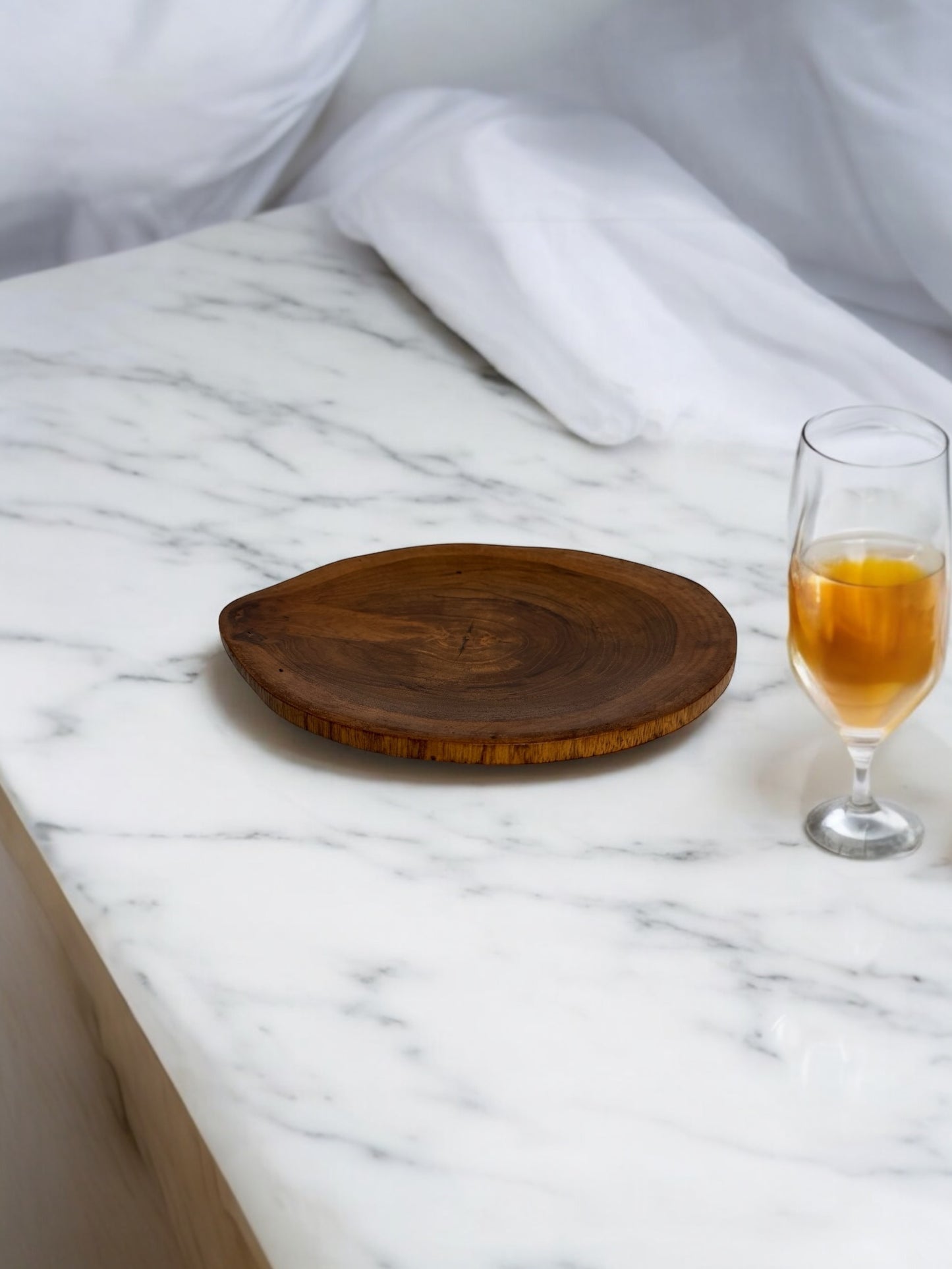 Teak wood plate 