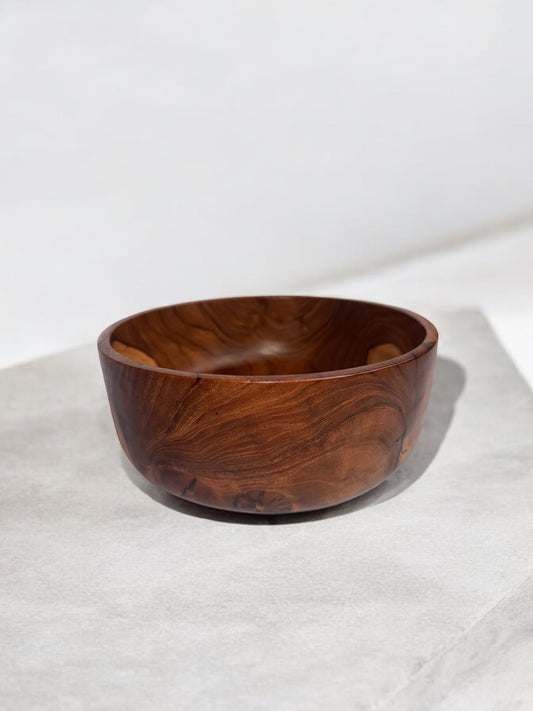 Teakholz Schüssel, ⌀25cm