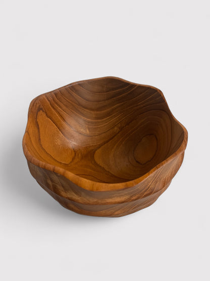 Teakholz Schüssel, ⌀19cm