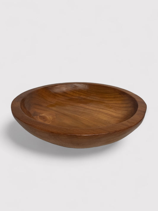 Teak serving bowl 