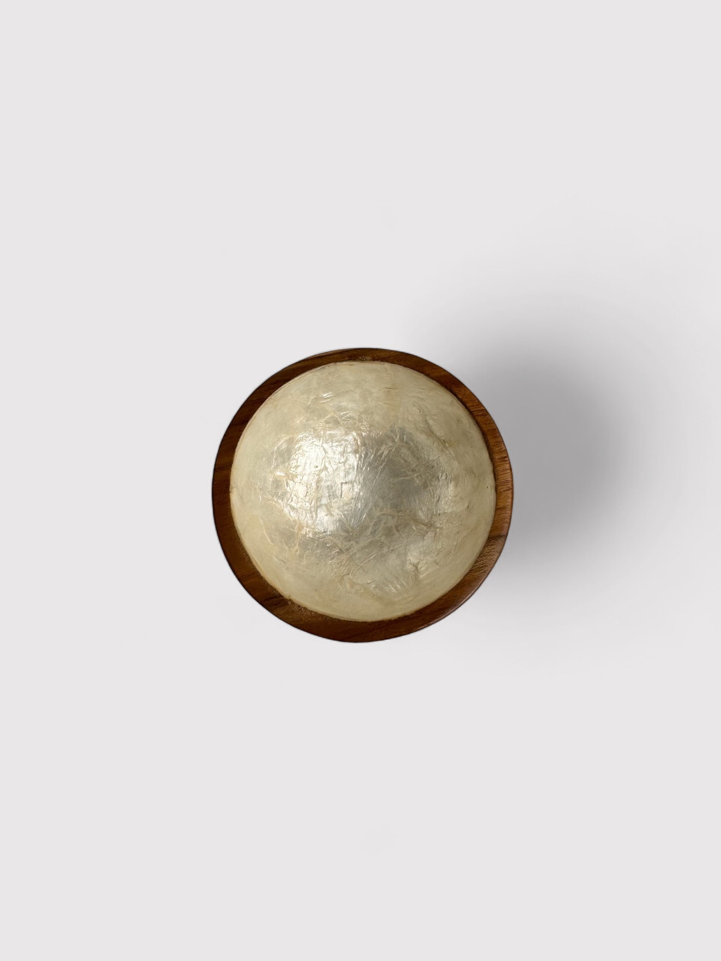 Teakholz Schälchen mit Perlmutt, ⌀ 9cm