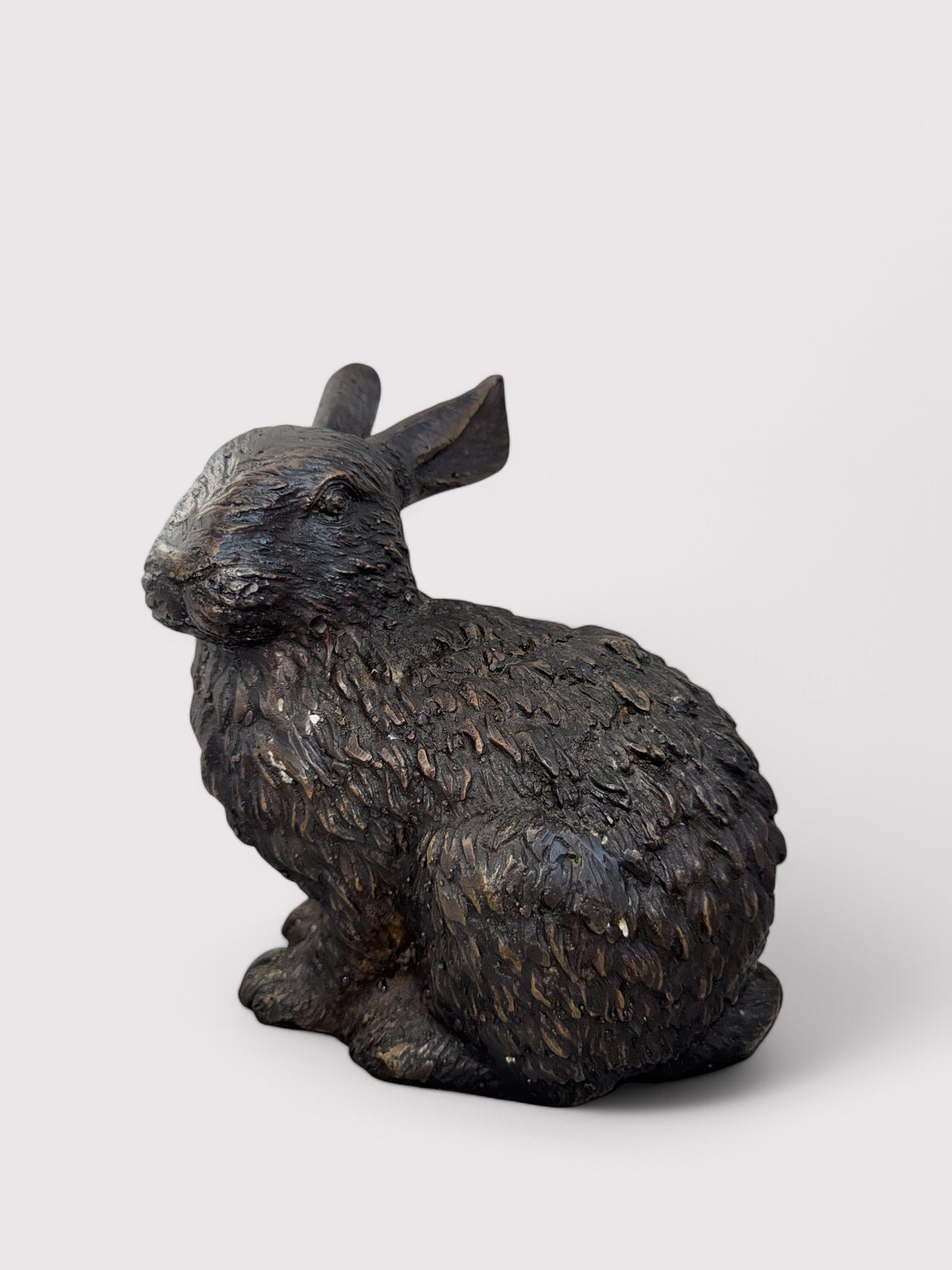 Bronze Hase, H 22cm