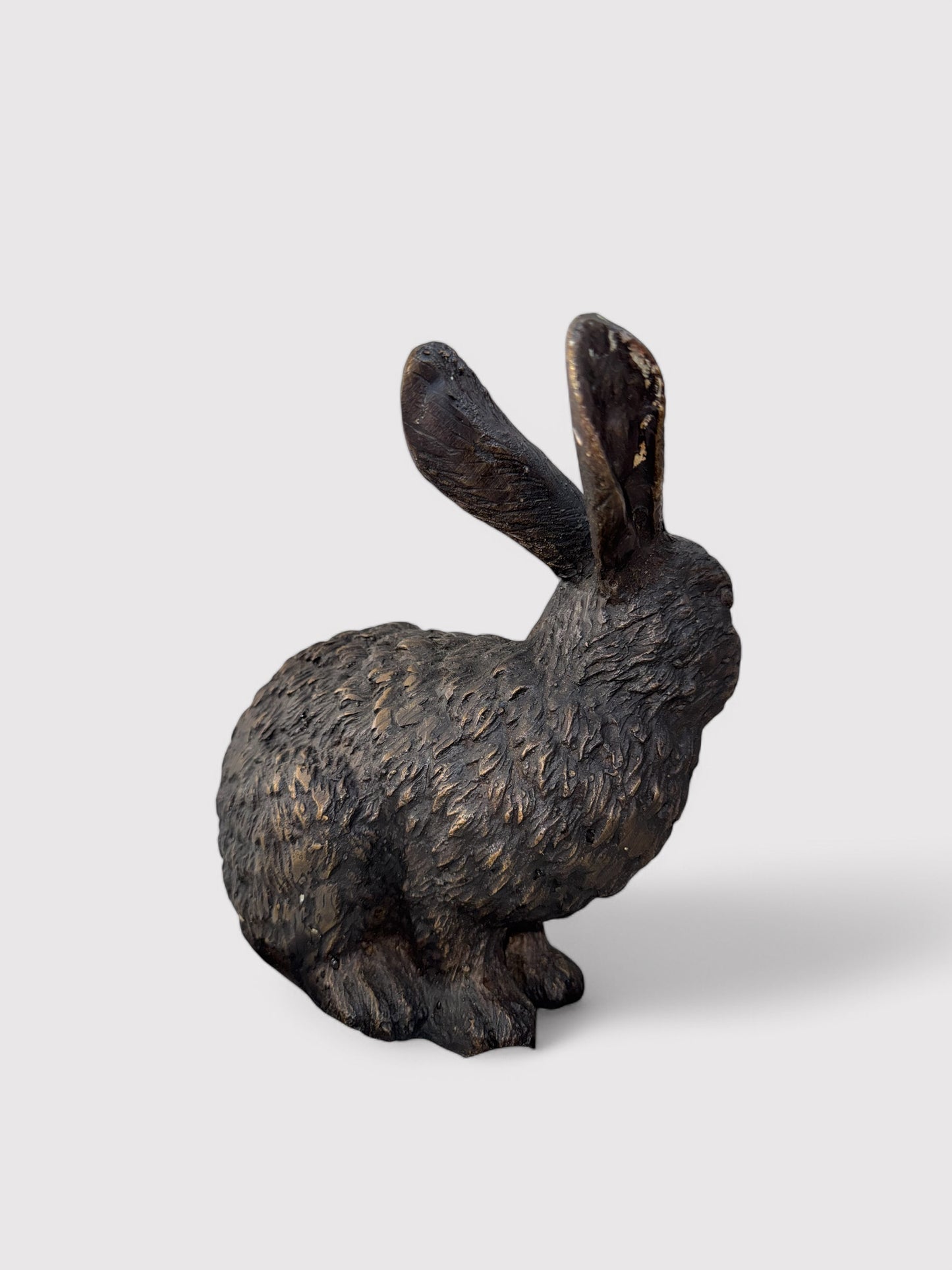 Bronze Hase, H 22cm