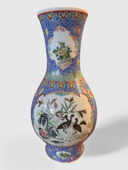 Porcelain vase, H 58cm