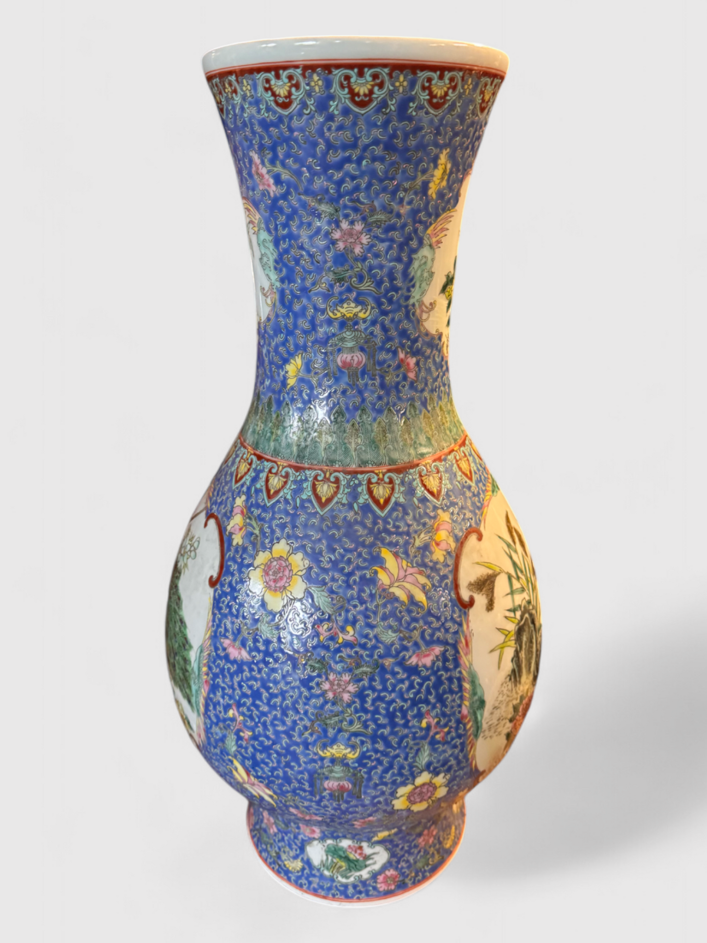 Porcelain vase, H 58cm