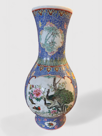 Porcelain vase, H 58cm