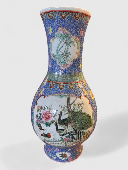 Porcelain vase, H 58cm