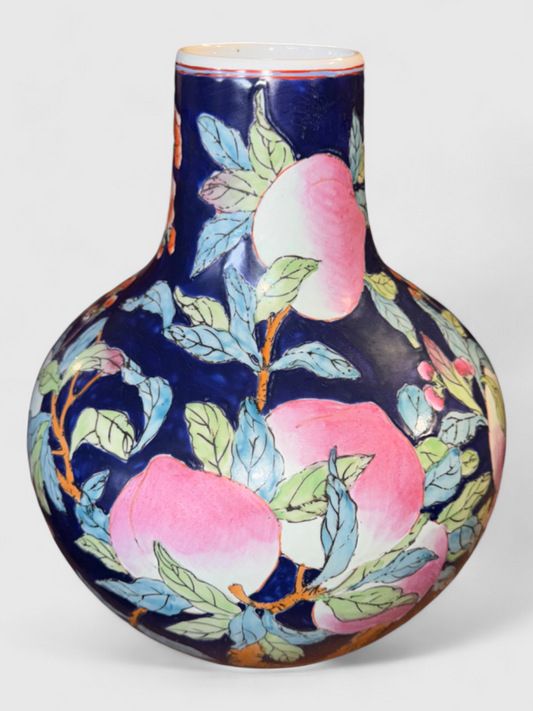Hand-painted porcelain vase, H 35cm
