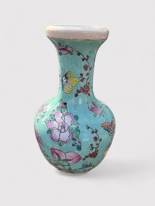 Hand-painted porcelain vase, H 35cm